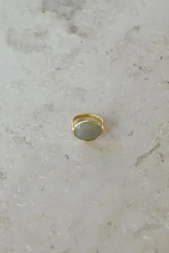 By bar Bijoux<PD OVAL RING | grey