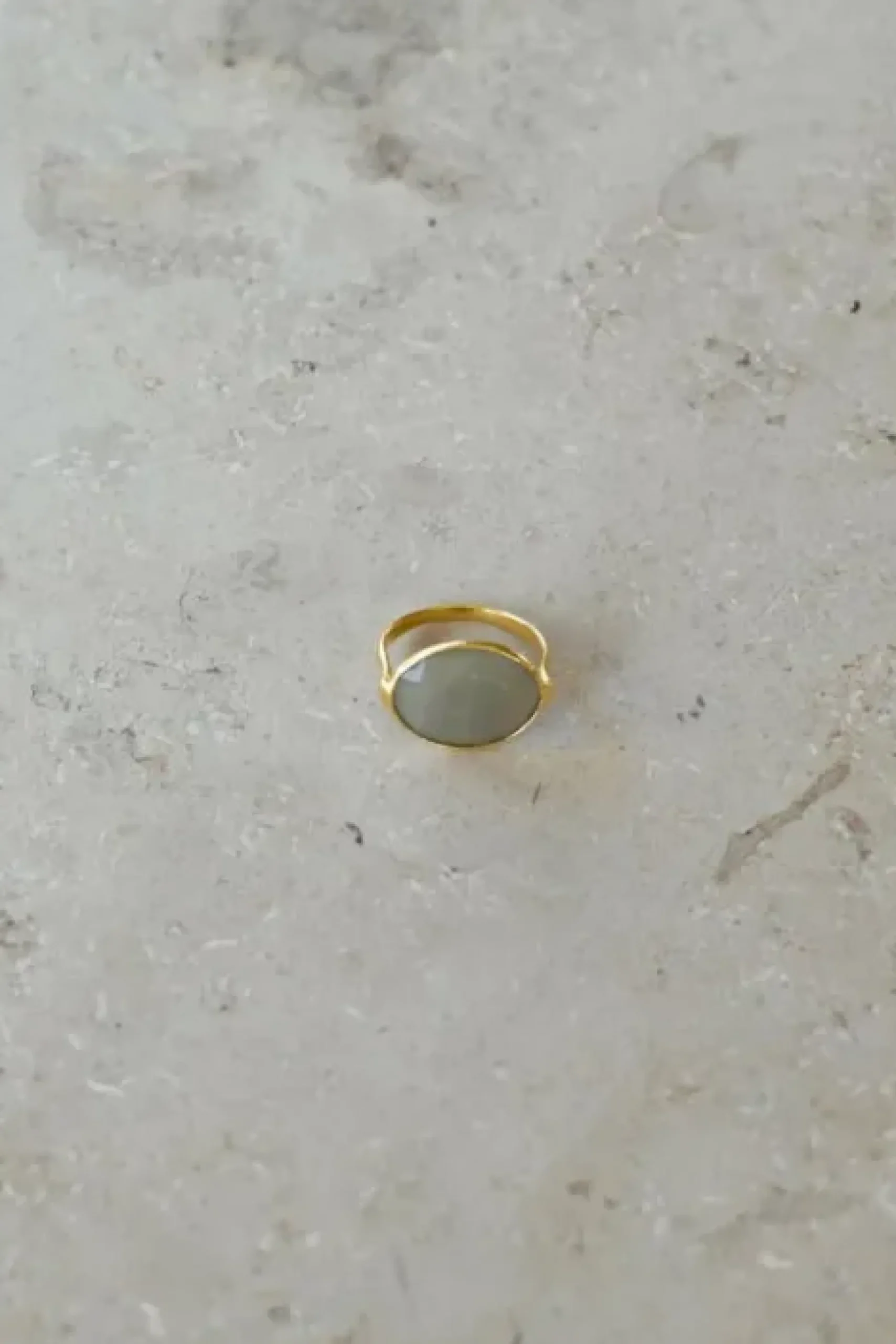 By bar Bijoux<PD OVAL RING | grey