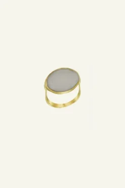 By bar Bijoux<PD OVAL RING | grey