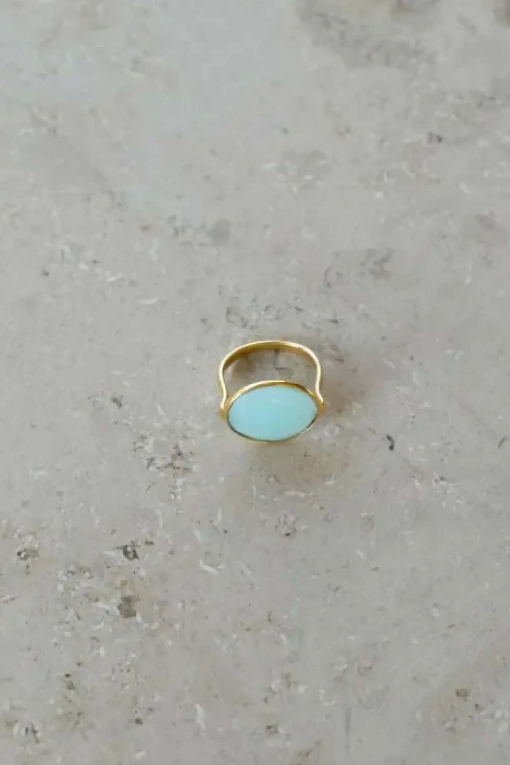 By bar Bijoux<PD OVAL RING | light blue