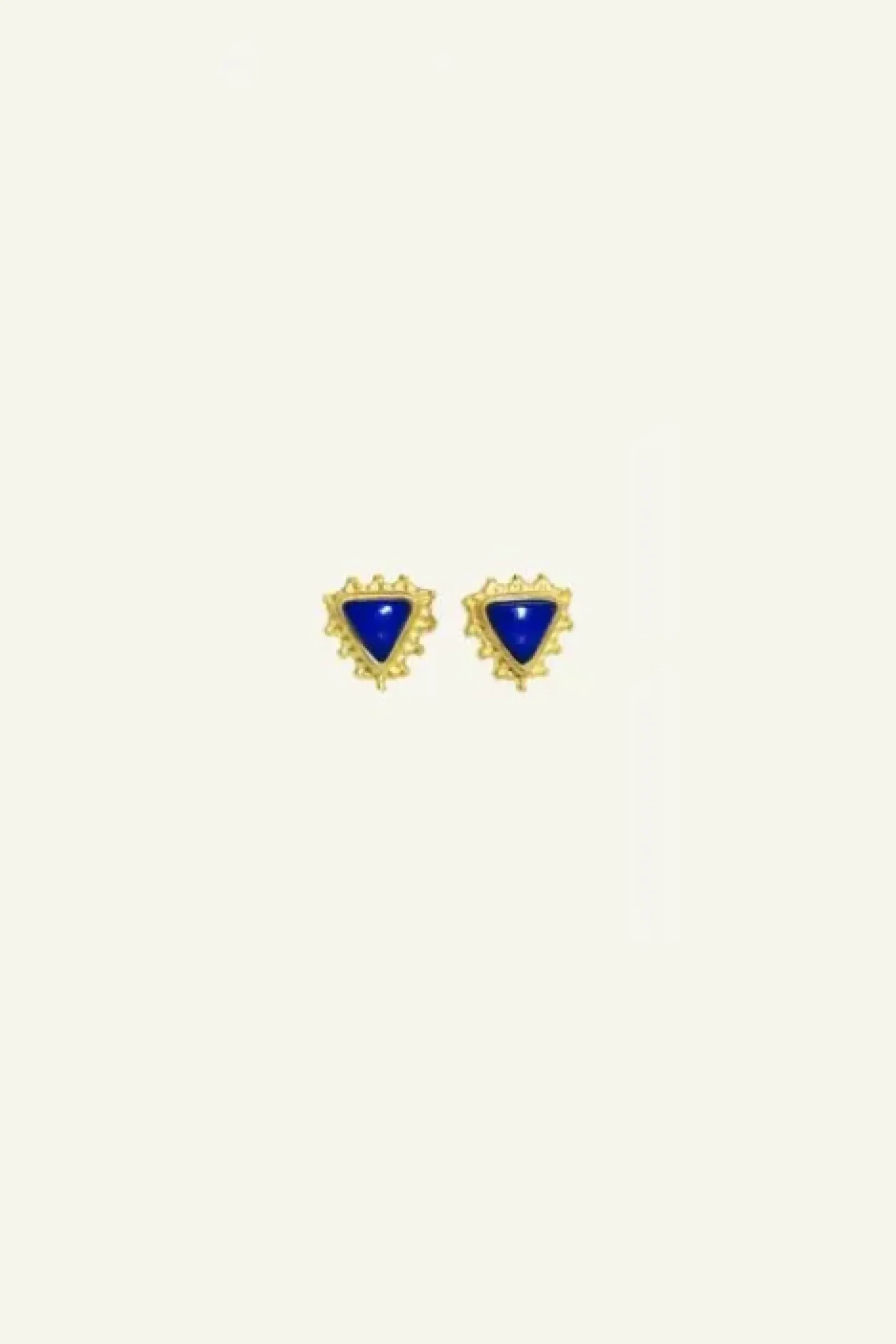 By bar Boucles D'oreilles|Bijoux<PD triangle stud earring | blue