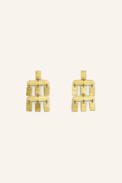 By bar Boucles D'oreilles|Bijoux<puck double earring | gold