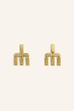 By bar Bijoux|Boucles D'oreilles<puck single earring | gold