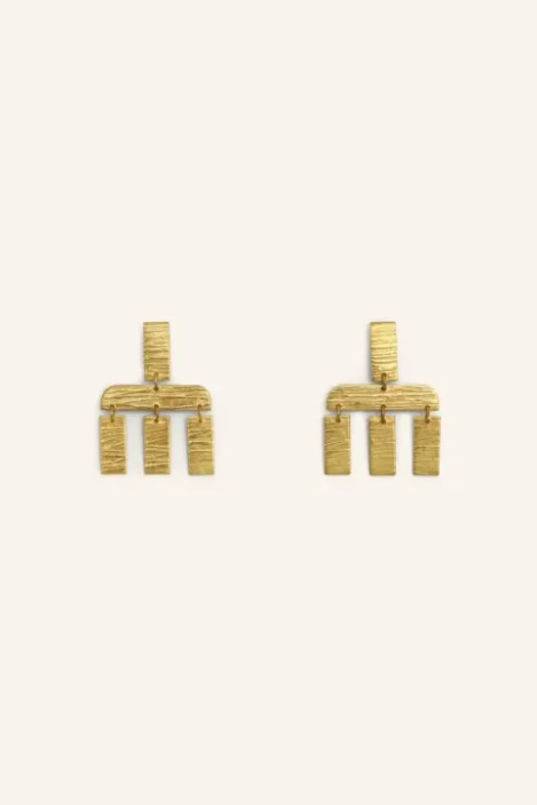 By bar Bijoux|Boucles D'oreilles<puck single earring | gold