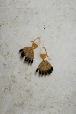 By bar Boucles D'oreilles|Bijoux<ravi earring | black