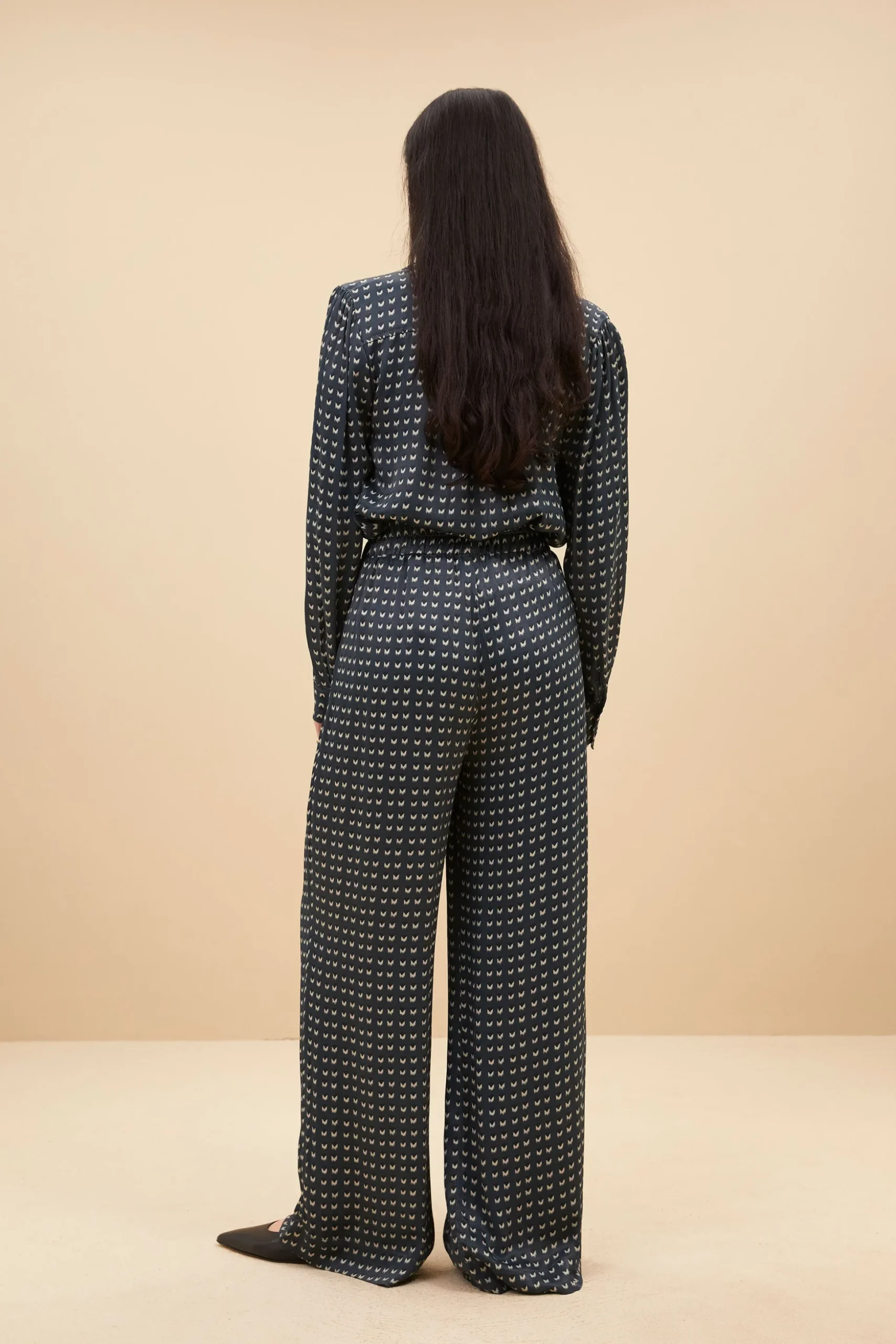 By bar Chemisiers<ribbe rastre blouse | rastre print