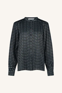 By bar Chemisiers<ribbe rastre blouse | rastre print