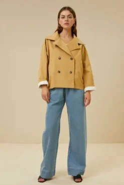 By bar Vestes<rika cotton coat | peanut