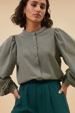 By bar Chemisiers<rikki small check blouse | small check