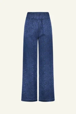 By bar Pantalon<robyn blue cheetah pants | blue cheetah print