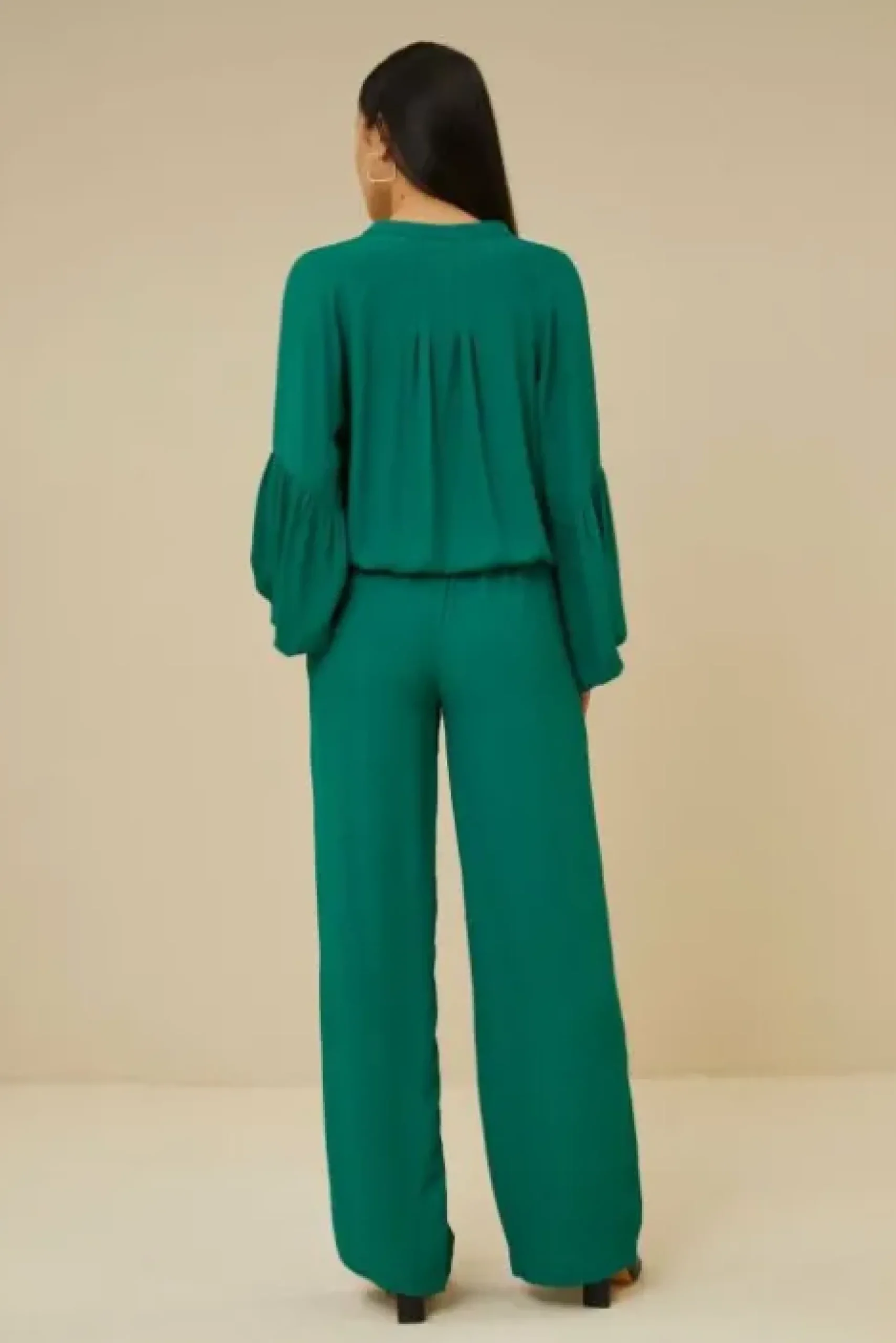 By bar Pantalon<robyn satin stripe pant | evergreen