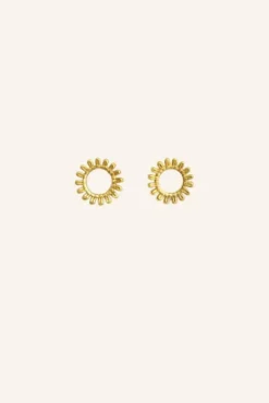 By bar Boucles D'oreilles|Bijoux<ruby stud earring | gold