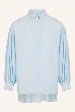 By bar Chemisiers<sarah chambray blouse | light blue