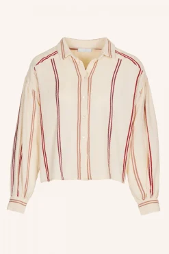 By bar Chemisiers<sarah short athia blouse | grenache