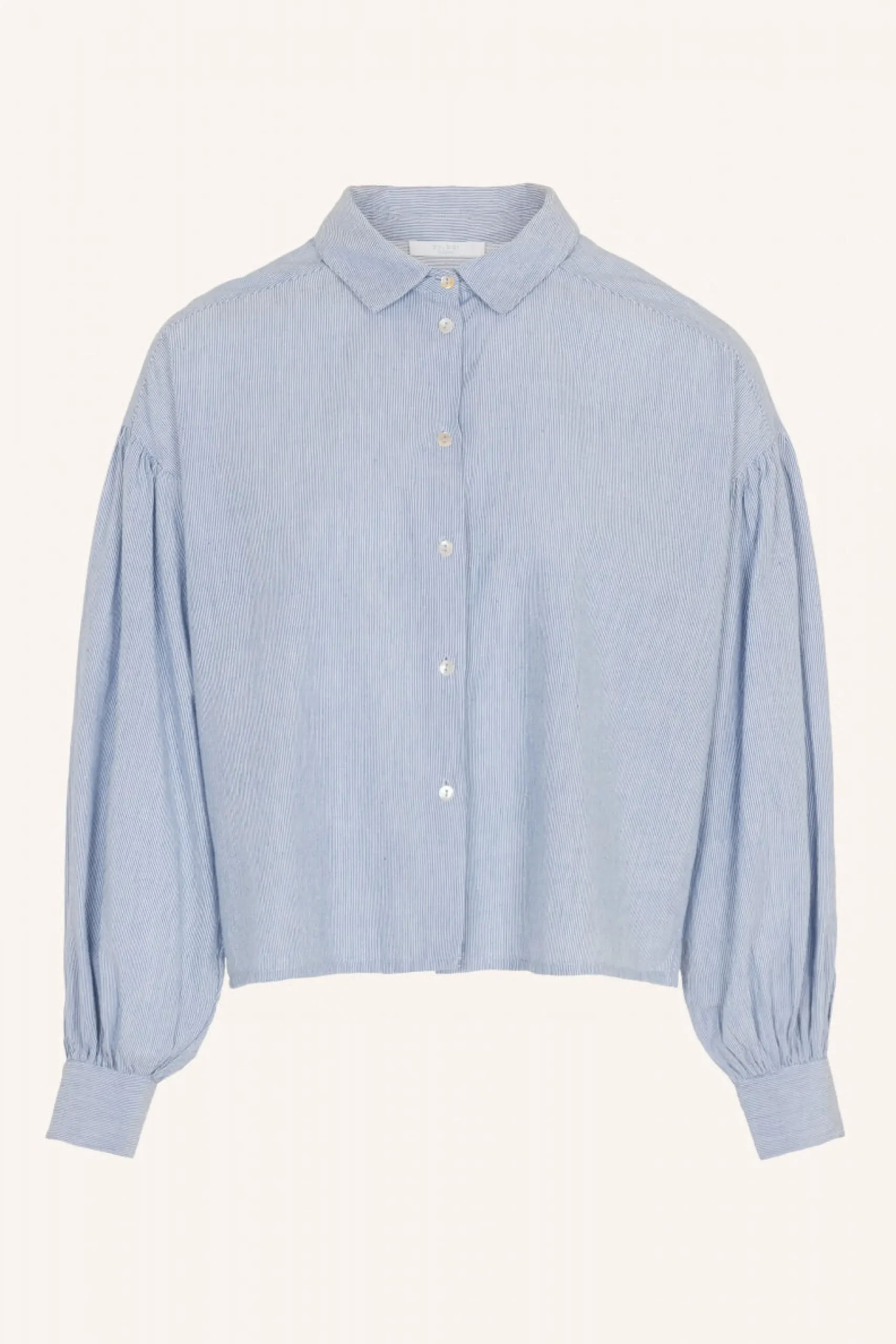 By bar Chemisiers<sarah short pin stripe blouse | indi grey