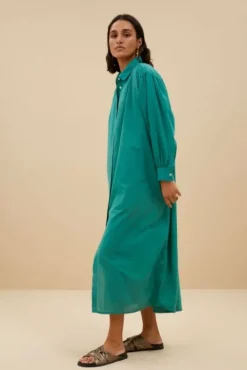 By bar Robes<shirt dress | spring green