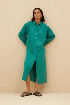 By bar Robes<shirt dress | spring green