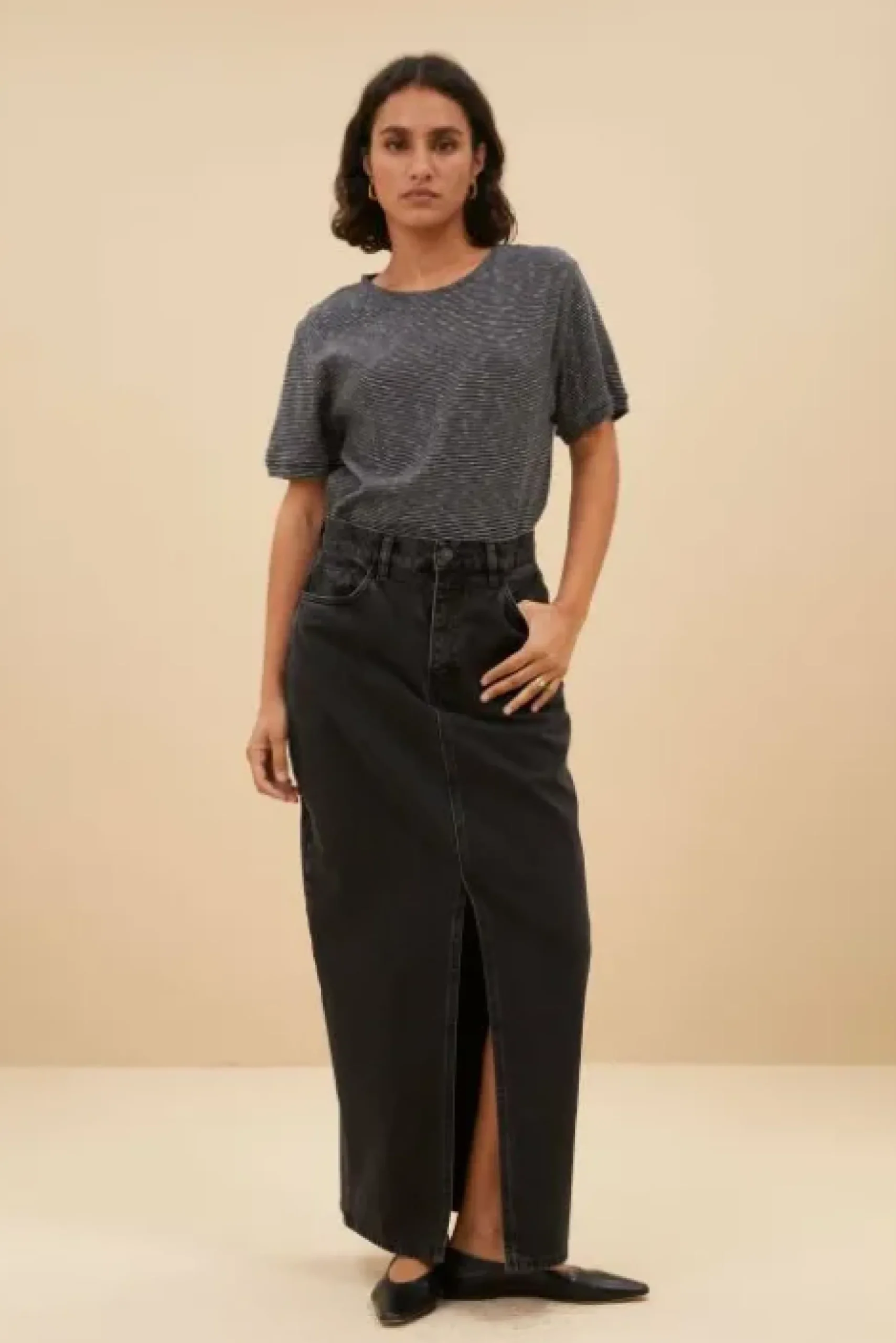 By bar Jupes<sis black skirt | jet black
