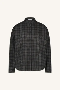 By bar Chemisiers<small check blouse | caramel
