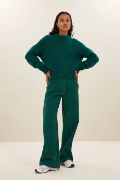 By bar Maillots<sonny bulky pullover | peacock green