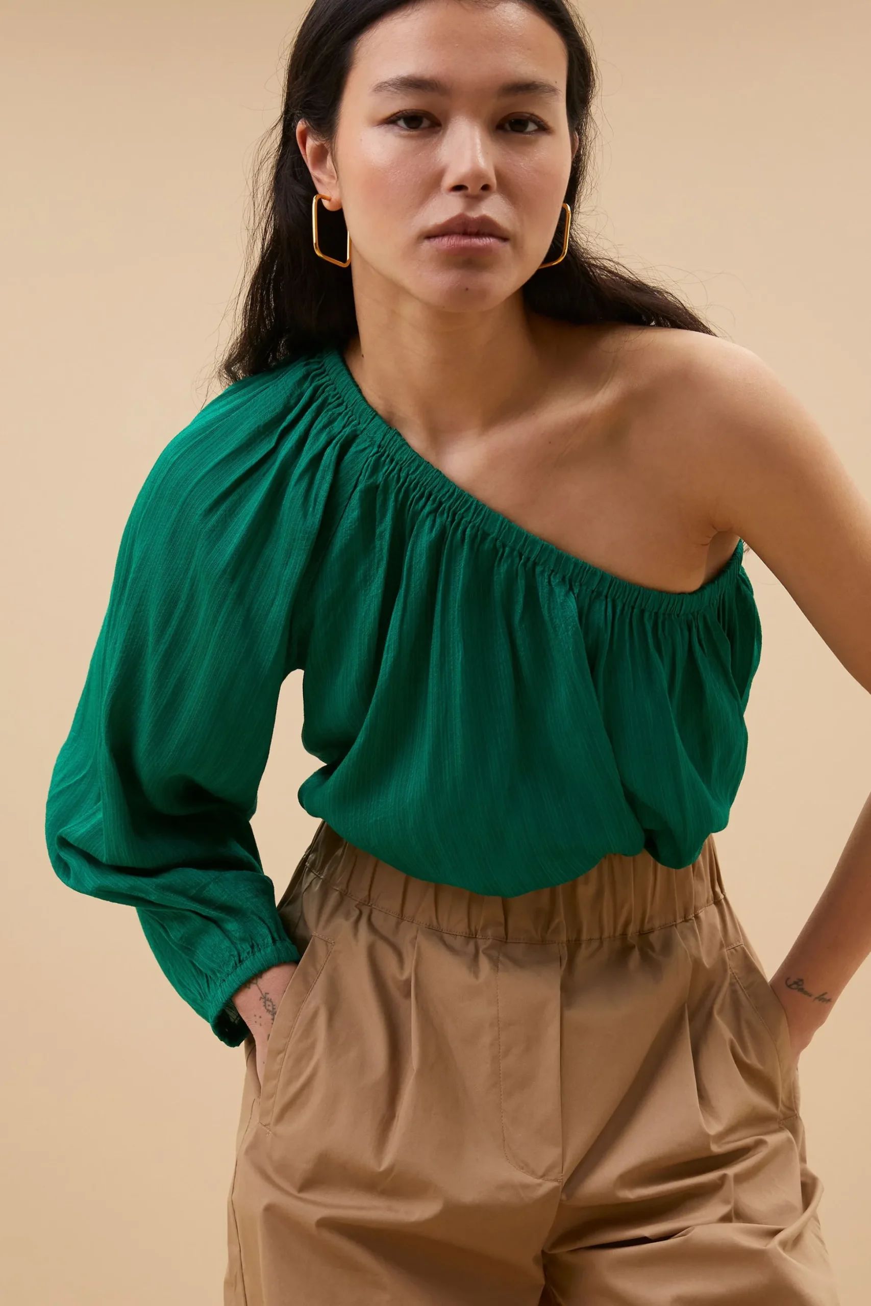 By bar Chemisiers<stella blouse | bright green