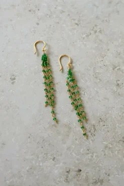 By bar Boucles D'oreilles|Bijoux<sterre earring | green