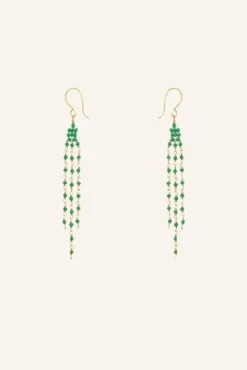 By bar Boucles D'oreilles|Bijoux<sterre earring | green