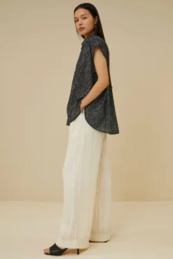 By bar Chemisiers<stevie paper blouse | paper print