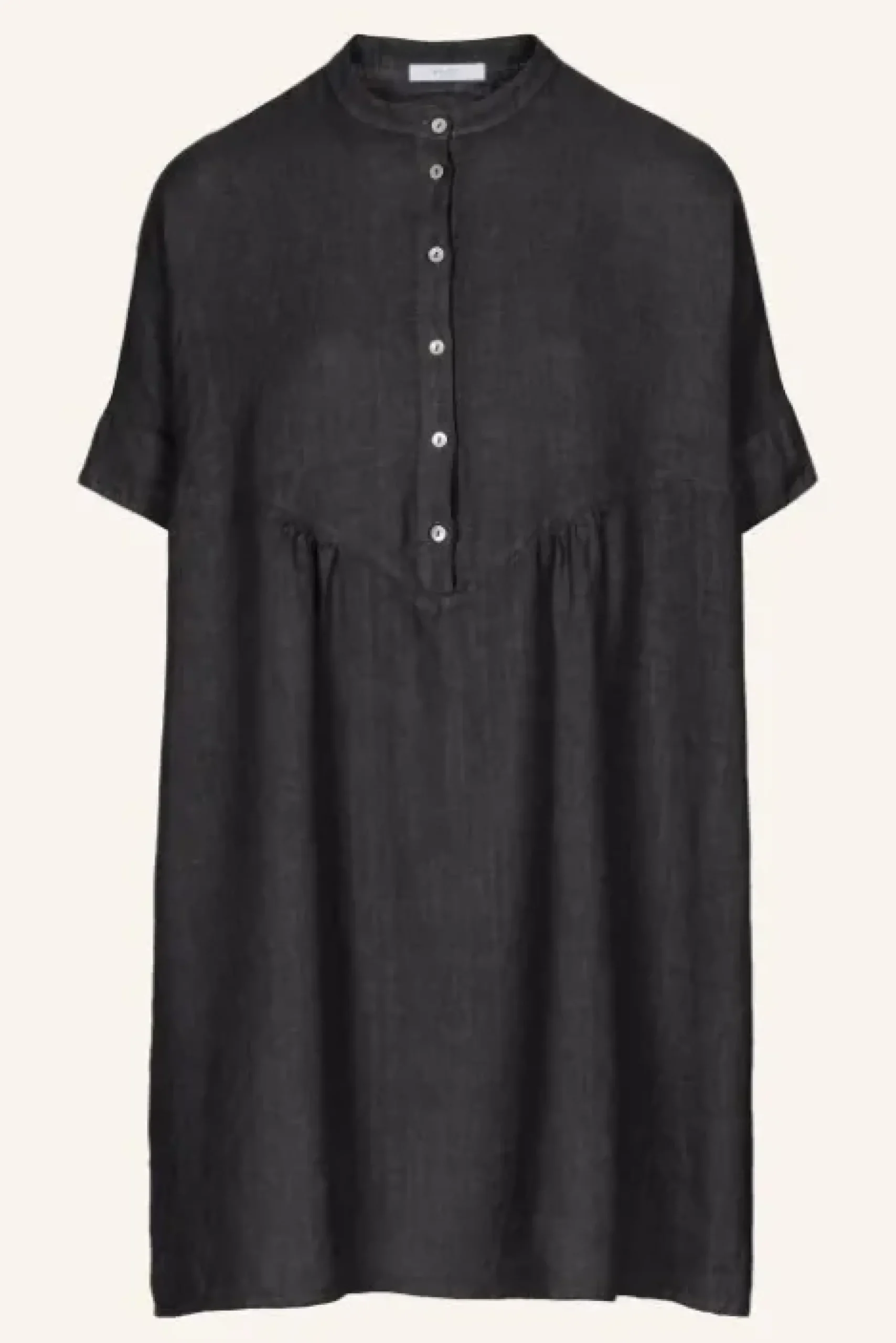 By bar Robes<tais linen dress | jet black