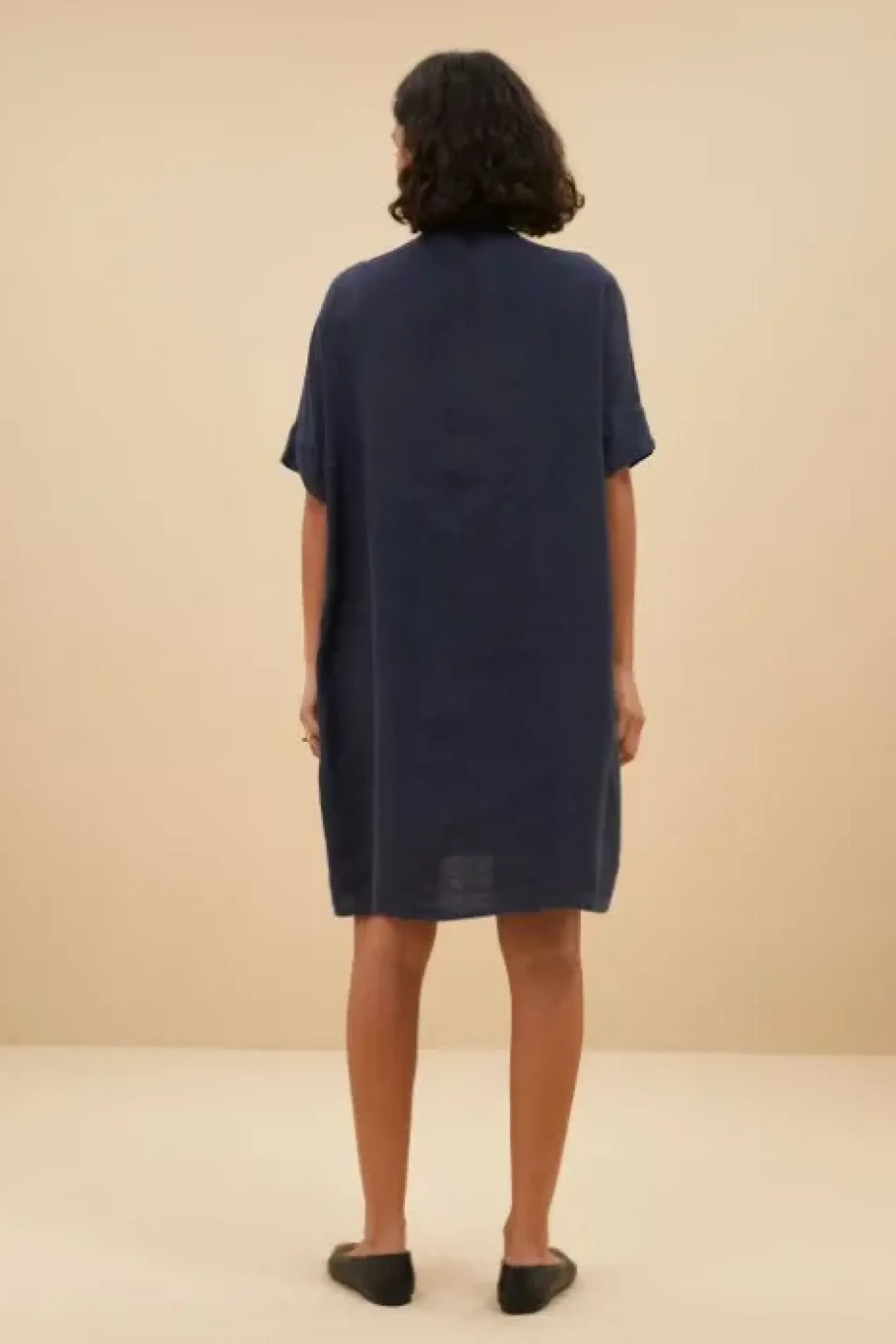 By bar Robes<tais linen dress | midnight