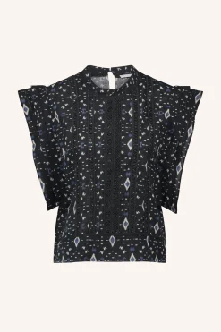 By bar Chemisiers<xena midnight ikat blouse | midnight ikat