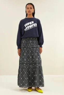 By bar Jupes<xena midnight ikat skirt | midnight ikat