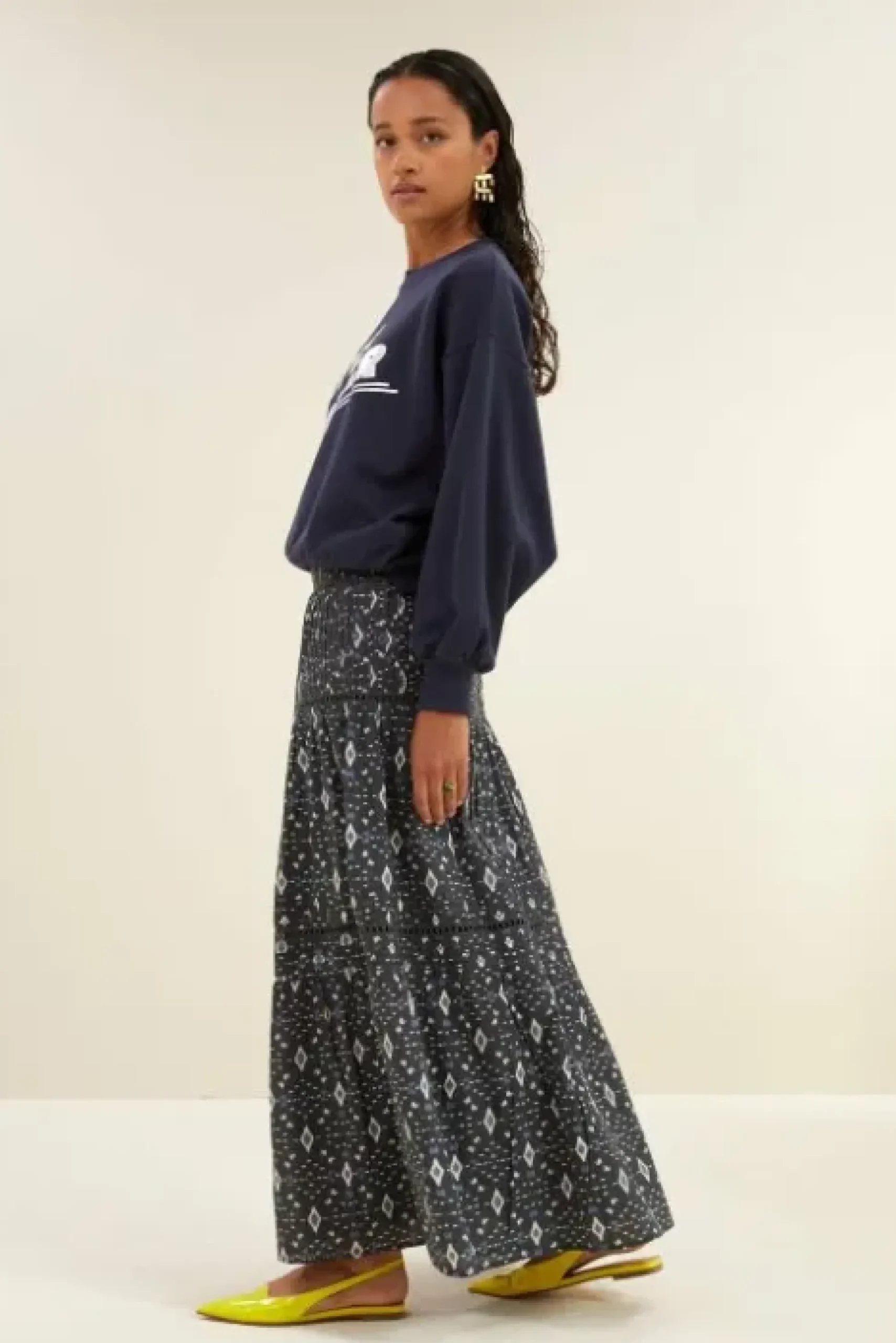 By bar Jupes<xena midnight ikat skirt | midnight ikat