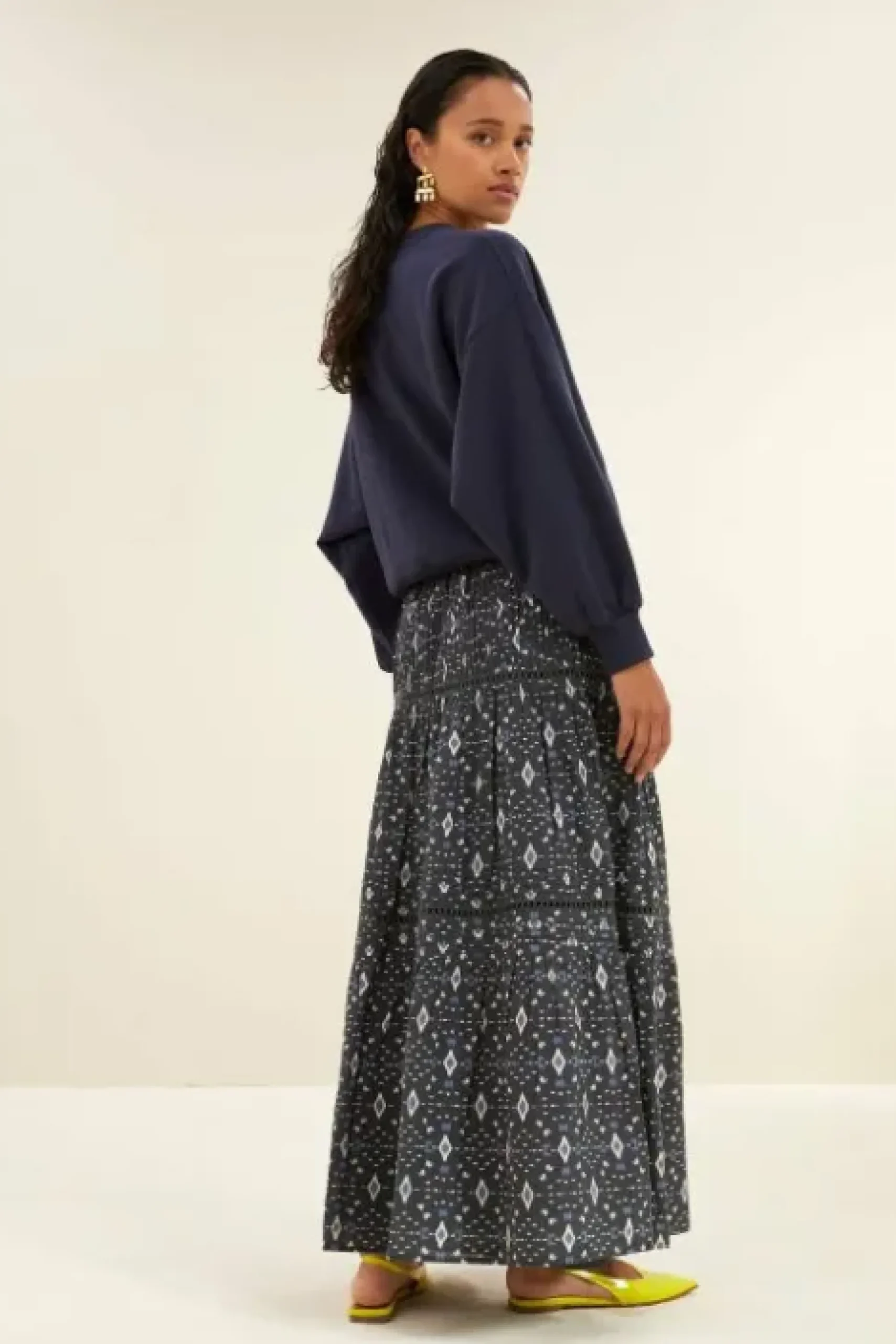 By bar Jupes<xena midnight ikat skirt | midnight ikat